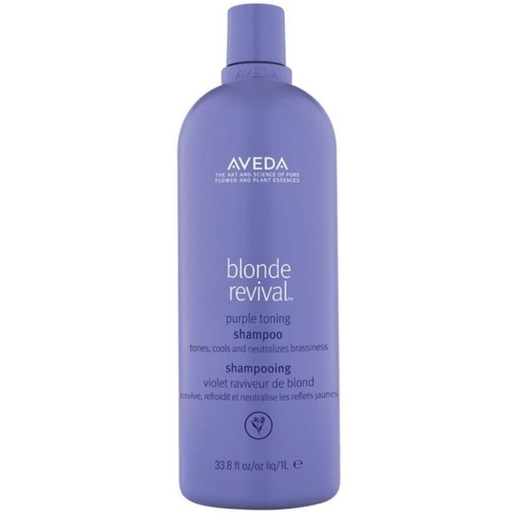 Aveda Blonde Revival Purple Toning Shampoo 1 Liter - Picture 1 of 9